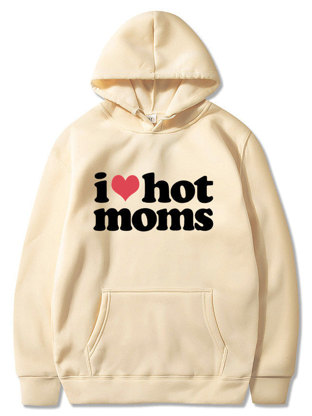Unisex Cute I Heart Hot Moms Hoodie