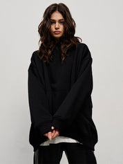 Premium Fleece Pure Color Heavyweight Biggy Hoodie