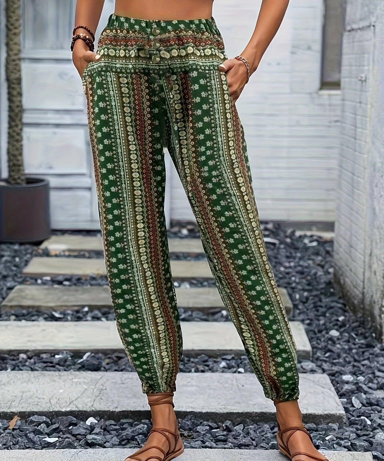 Lola | High-Waisted Printed Pants – Guaranteed Bohemian Vibe