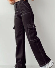 AYLA | Women's cargo jeans with pockets