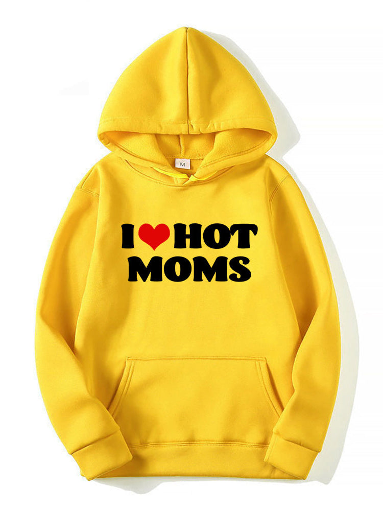Casual I Heart Hot Moms Hoodies