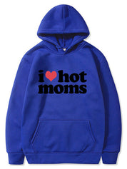 Unisex Cute I Heart Hot Moms Hoodie