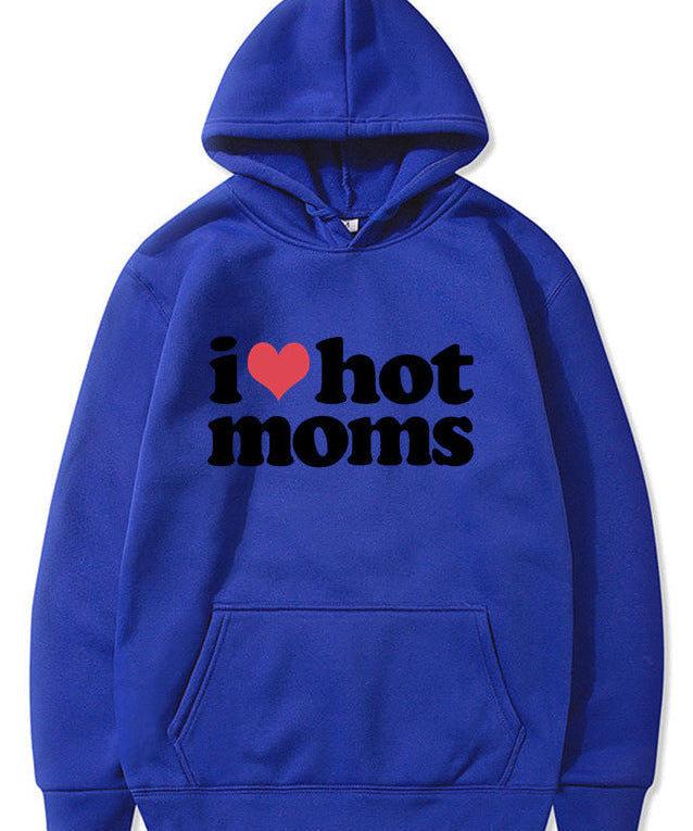 Unisex Cute I Heart Hot Moms Hoodie