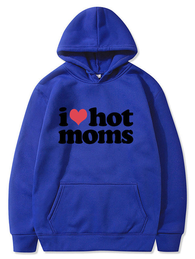 Unisex Cute I Heart Hot Moms Hoodie