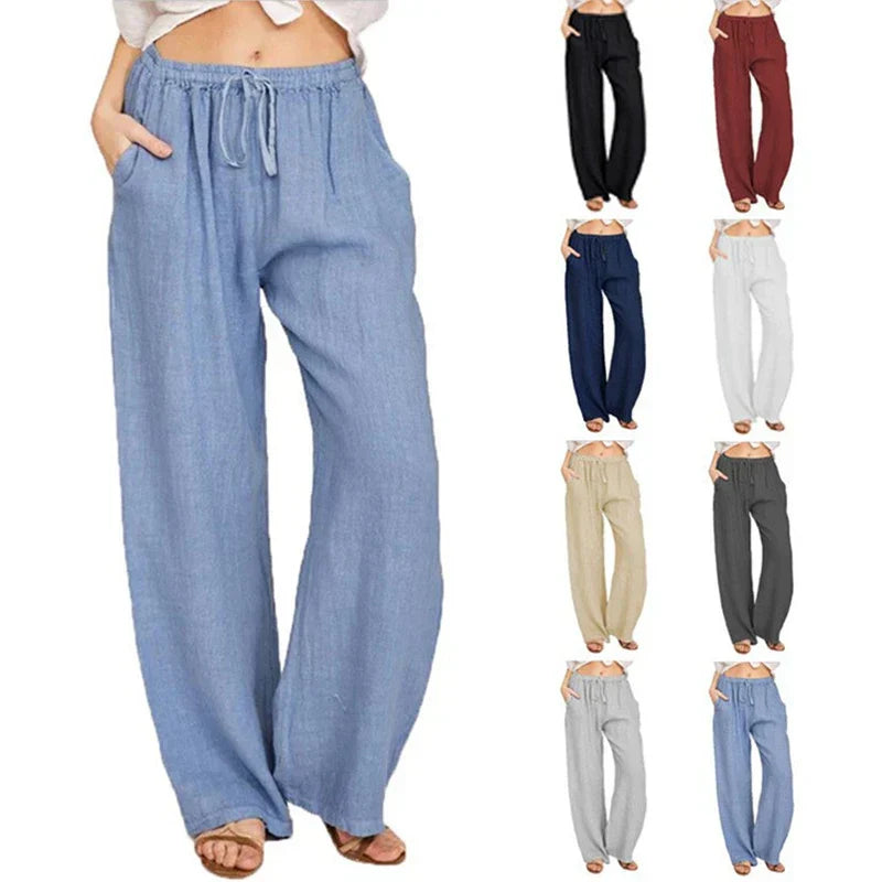 HEIDI | Casual loose pants with drawstring waist