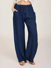 HEIDI | Casual loose pants with drawstring waist