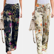 REINA | Elegant leisure pants with floral print