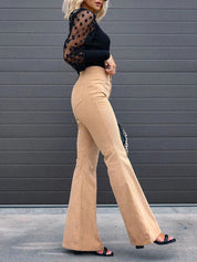 BRIANA | Trendy Flared Corduroy Pants