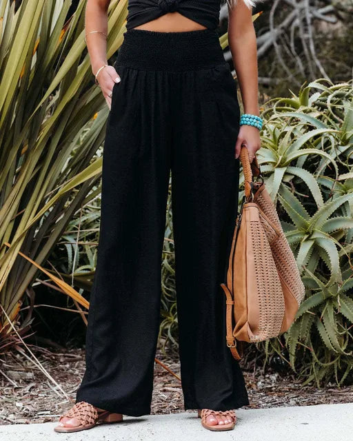 MAYA | High-waisted wide-leg pants