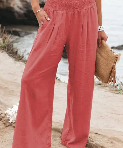 MAYA | High-waisted wide-leg pants