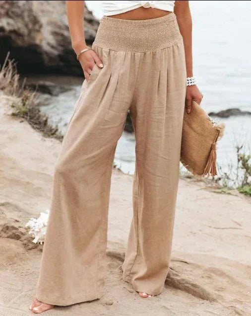 MAYA | High-waisted wide-leg pants