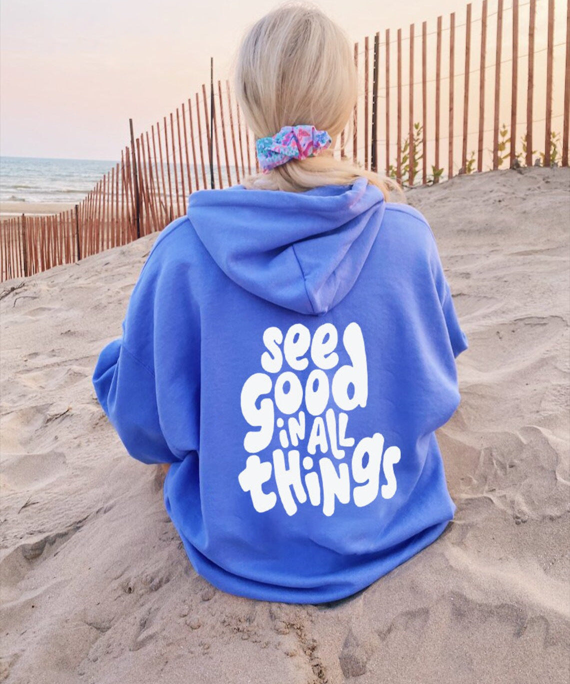 Womens See Good In All Things Preppy Hoodies