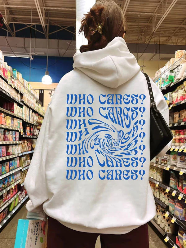 Women's Aesthetic Who Cares Hoodie