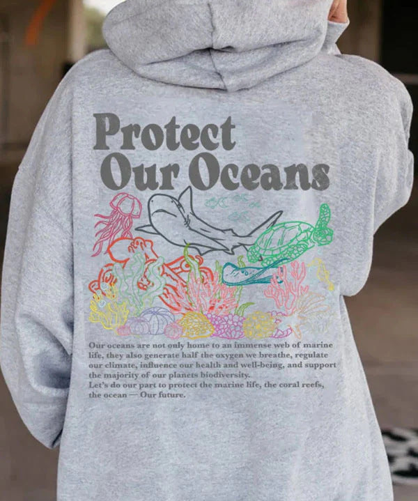 Women's Inspirational Protect Our Ocean Hoodie