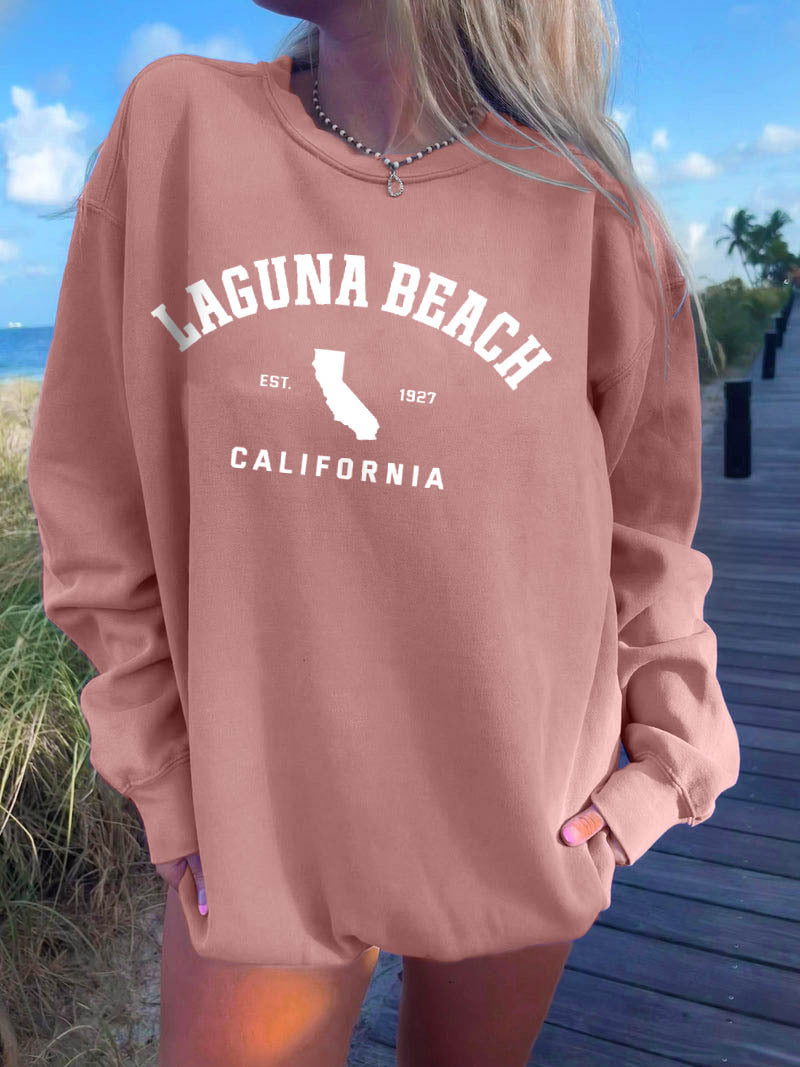 Womens Laguna Beach California Crewneck Sweatshirt