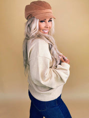 Women's Thanksgiving Embroidered Sweater