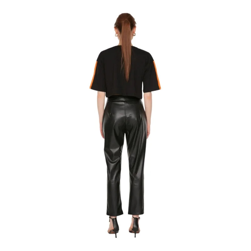 Diana | Elegant Faux Leather Pants