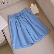 FINA | Mid-length cotton and linen shorts