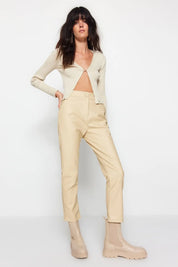 Diana | Elegant Faux Leather Pants