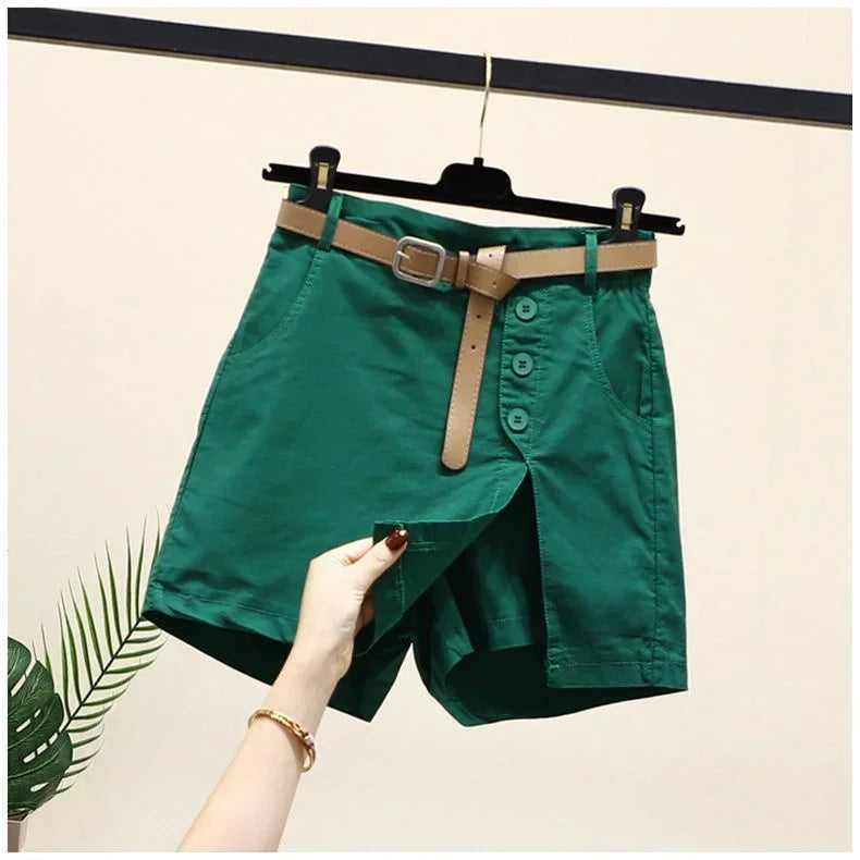 SUZY | Wrap Skort with Buttons and Pockets
