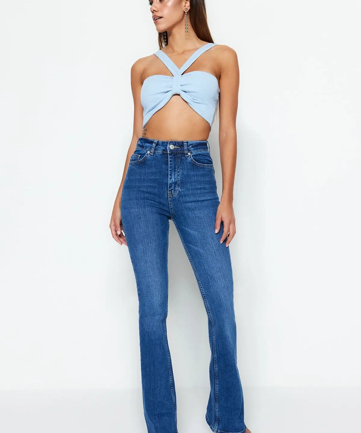 AZUL | High-Waisted Flared Jeans