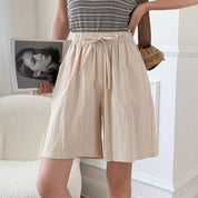 FINA | Mid-length cotton and linen shorts