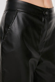 Diana | Elegant Faux Leather Pants