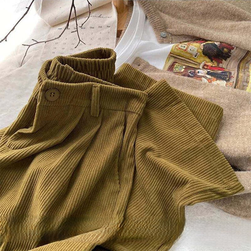 JESSY | Vintage High-Waisted Corduroy Pants for Women