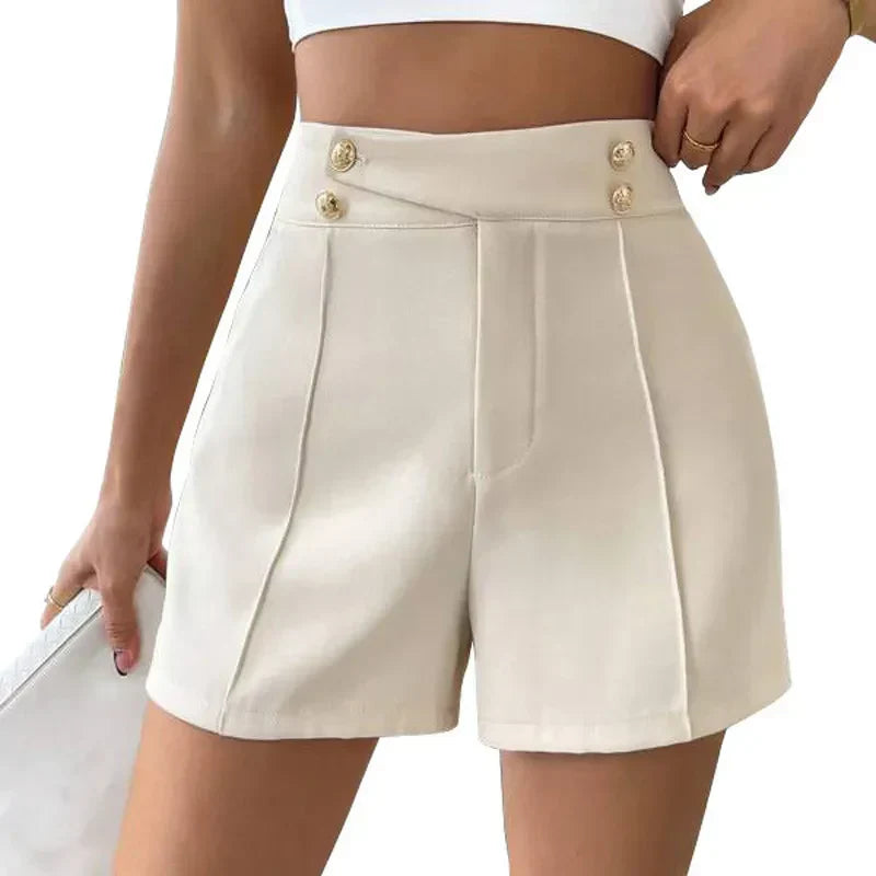 CLAIRE | Elegant High-Waisted Vintage Pants with Gold Buttons