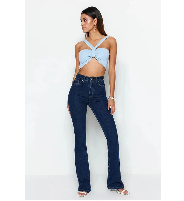 AZUL | High-Waisted Flared Jeans