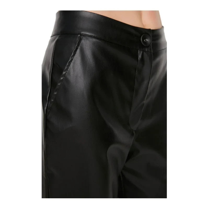Diana | Elegant Faux Leather Pants