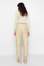 Diana | Elegant Faux Leather Pants