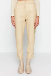 Diana | Elegant Faux Leather Pants