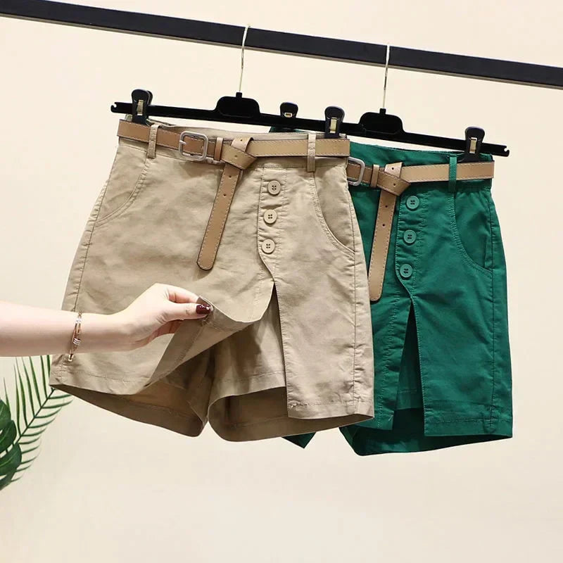 SUZY | Wrap Skort with Buttons and Pockets