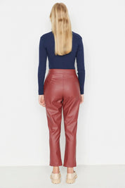 Diana | Elegant Faux Leather Pants