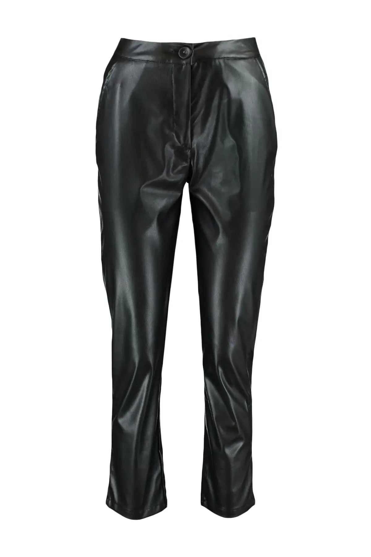 Diana | Elegant Faux Leather Pants