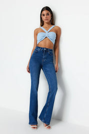 AZUL | High-Waisted Flared Jeans