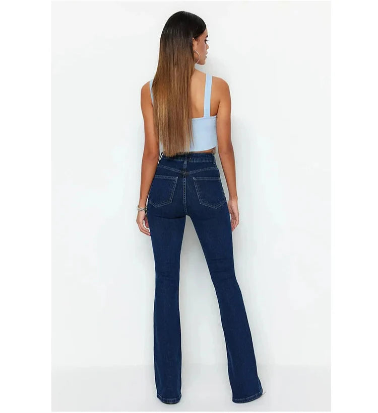 AZUL | High-Waisted Flared Jeans