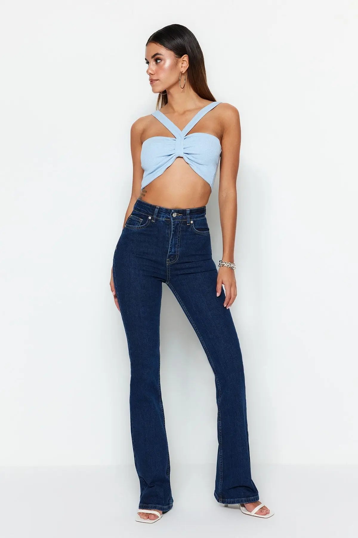 AZUL | High-Waisted Flared Jeans
