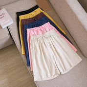 FINA | Mid-length cotton and linen shorts