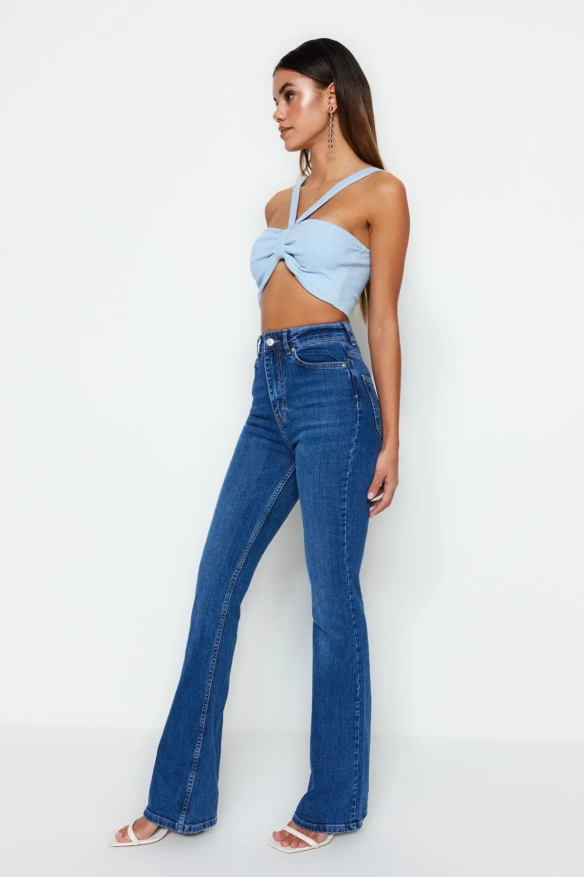 AZUL | High-Waisted Flared Jeans