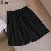 FINA | Mid-length cotton and linen shorts