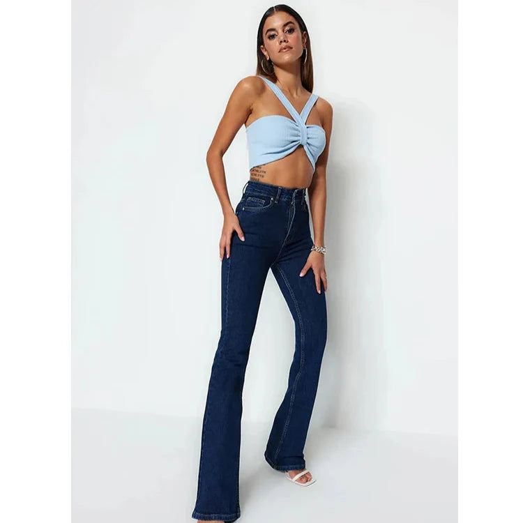 AZUL | High-Waisted Flared Jeans