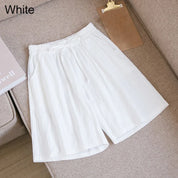 FINA | Mid-length cotton and linen shorts