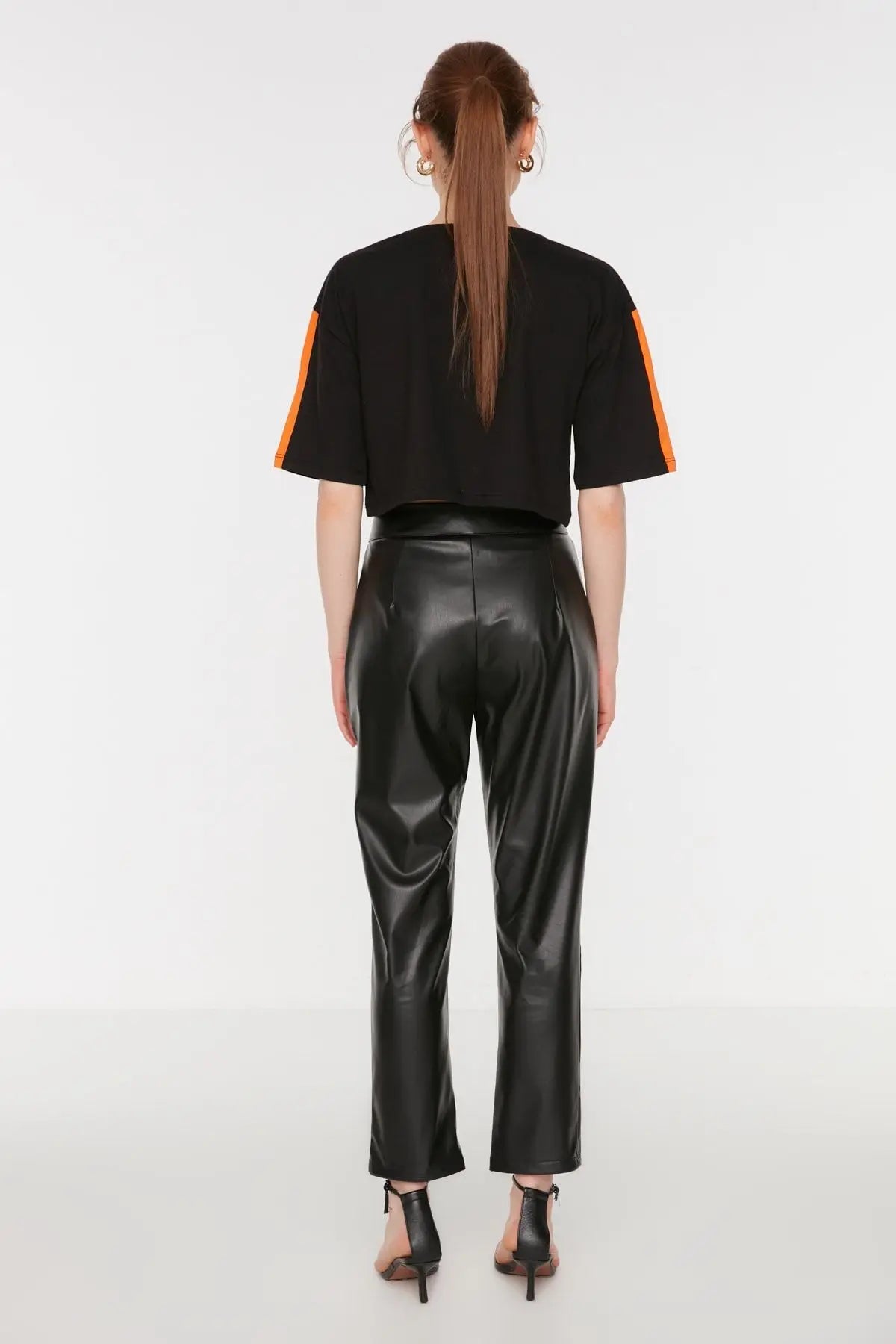 Diana | Elegant Faux Leather Pants