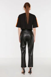 Diana | Elegant Faux Leather Pants