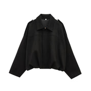 Women's Suede Bomber Jacket in Brown and Green – Casual Vintage Motorcycle Coat with Zipper Closure