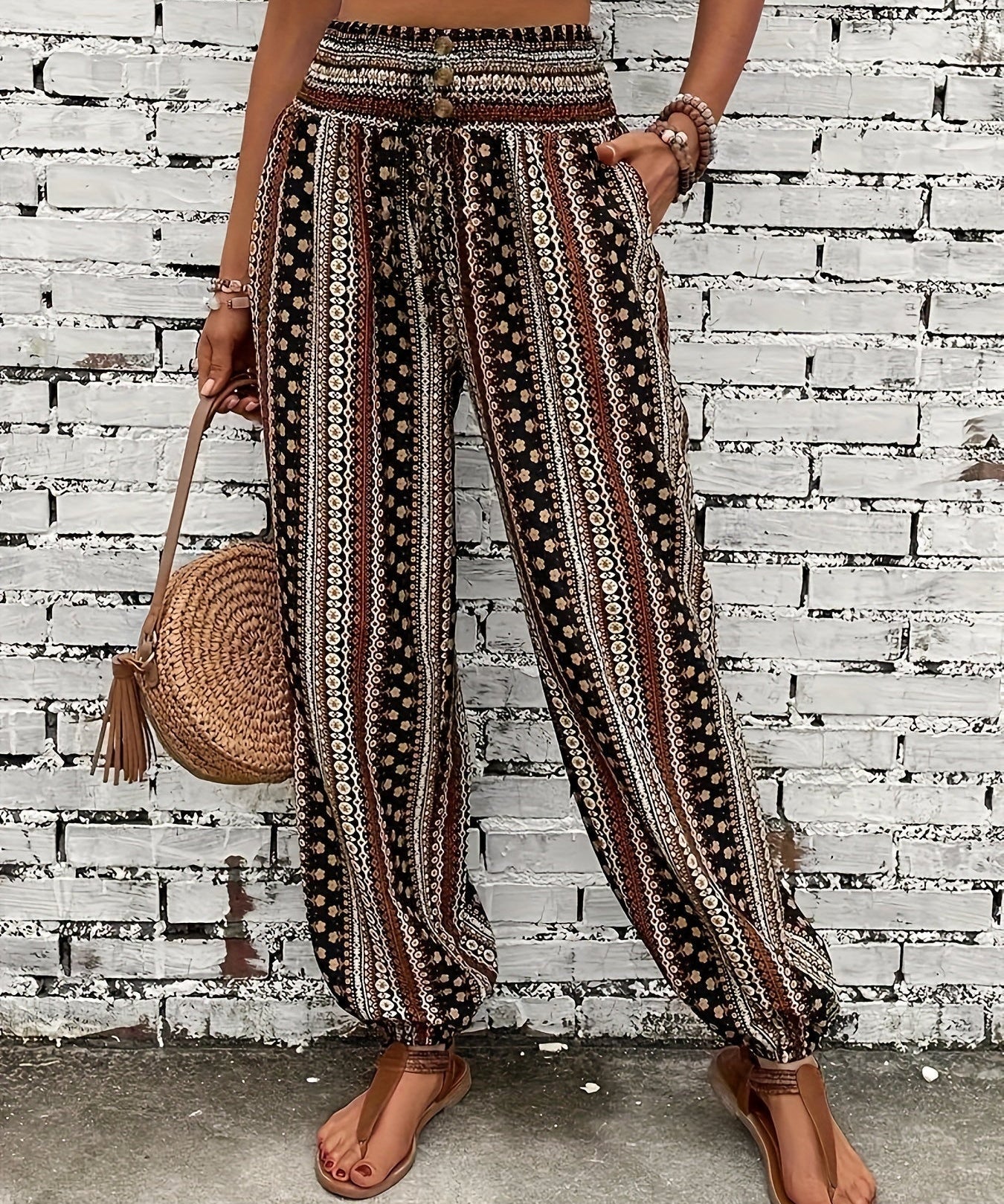 Lola | High-Waisted Printed Pants – Guaranteed Bohemian Vibe