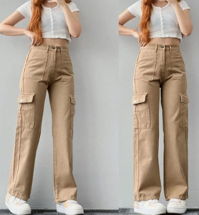 AYLA | Women's cargo jeans with pockets