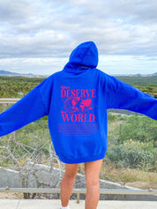 Women's Aesthetic You Deserve The World Hoodie